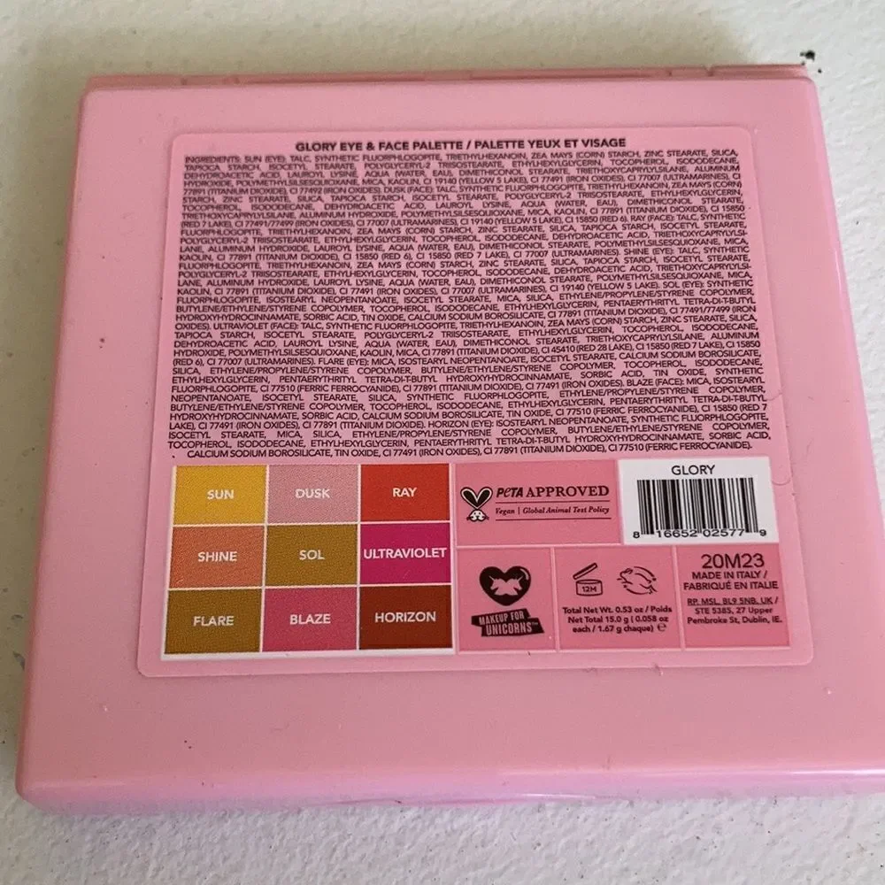 Lime Crime Glory Eyeshadow Palette price firm❤️